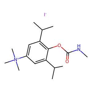 Ammonium, ((4-hydroxy-3,5-diisopropyl)phenyl)trimethyl-, iodide, methylcarbamate structure