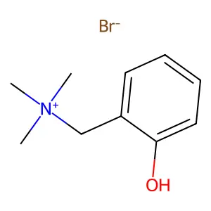 Ammonium, (2-hydroxybenzyl)trimethyl-, bromide structure