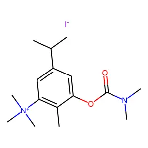 Ammonium, (5-hydroxycarvacryl)trimethyl-, iodide, dimethylcarbamate structure