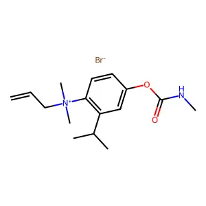 Ammonium, (4-hydroxy-o-cumenyl)allyldimethyl-, bromide, methylcarbamate structure