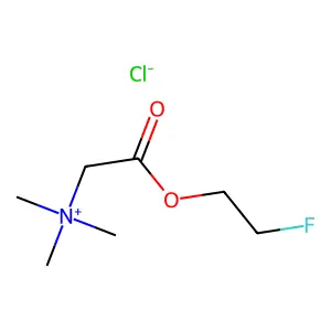 2-(2-Fluoroethoxy)-N,N,N-trimethyl-2-oxoethan-1-aminium chloride structure