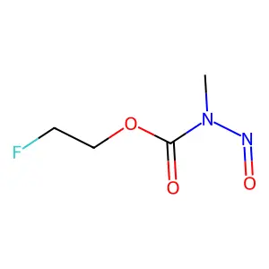 Carbamic acid, N-methyl-N-nitroso-, 2-fluoroethyl ester structure