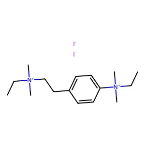 Ammonium, ((p-ethyldimethylammonio)phenethyl)ethyldimethyl-, diiodide structure