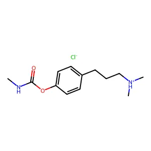 Carbamic acid, methyl-, 4-(3-dimethylaminopropyl)phenyl ester, hydrochloride structure