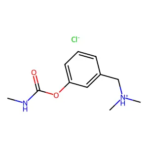 Carbamic acid, methyl-, alpha-(dimethylamino)-m-tolyl ester, hydrochloride structure
