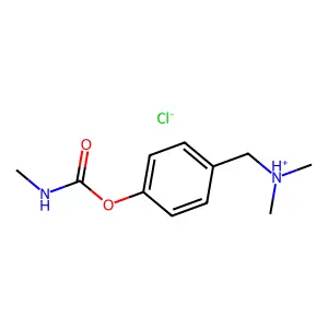 Carbamic acid, methyl-, (alpha-dimethylamino)-p-tolyl ester, hydrochloride structure