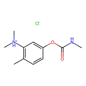 Carbamic acid, methyl-, (3-dimethylamino)-p-tolyl ester, hydrochloride structure