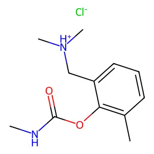 Carbamic acid, methyl-, alpha-(dimethylamino)-2,6-xylyl ester, hydrochloride structure