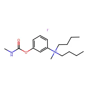 Ammonium, dibutyl(m-hydroxyphenyl)methyl-, iodide, methylcarbamate (ester) structure