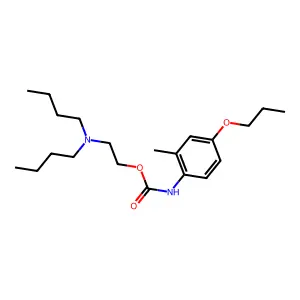 Carbanilic acid, 2-methyl-4-propoxy-, 2-(dibutylamino)ethyl ester structure