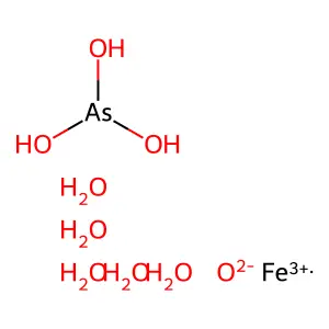 Ferric arsenite structure