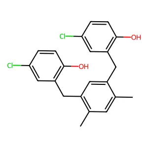 o-Cresol, alpha,alpha'-(4,6-dimethyl-m-phenylene)-bis(4-chloro- structure