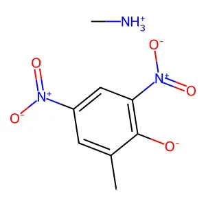 o-Cresol, 4,6-dinitro-, methylamine (1:1) structure