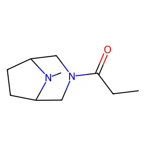 8-Methyl-3-propionyl-3,8-diazabicyclo(3.2.1)octane structure