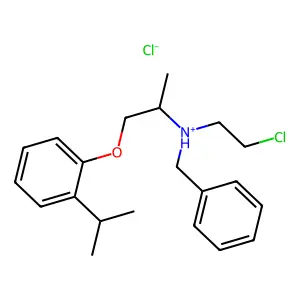 Benzylamine, N-(2-chloroethyl)-N-(o-cumenyloxyisopropyl)-, hydrochloride structure