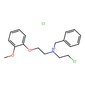 Benzylamine, N-(2-chloroethyl)-N-(2-methoxyphenoxyethyl)-, hydrochloride structure
