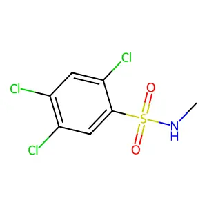 Benzenesulfonamide, N-methyl-2,4,5-trichloro- structure