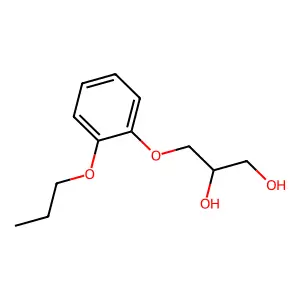 1,2-Propanediol, 3-(o-propoxyphenoxy)- structure