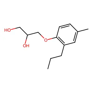 1,2-Propanediol, 3-(2-propyl-p-tolyloxy)- structure