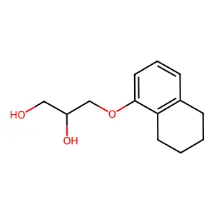 1,2-Propanediol, 3-(5,6,7,8-tetrahydro-1-naphthyloxy)- structure