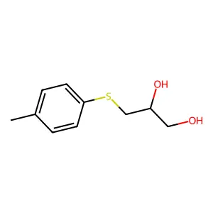 1,2-Propanediol, 3-(p-tolylthio)- structure