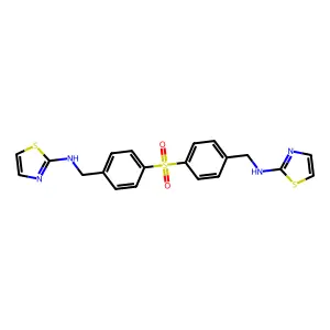 Sulfone, bis(alpha-thiazolylamino-p-tolyl) structure