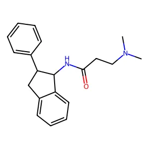1-Indanamine, N-(2-dimethylaminopropionyl)-2-phenyl- structure
