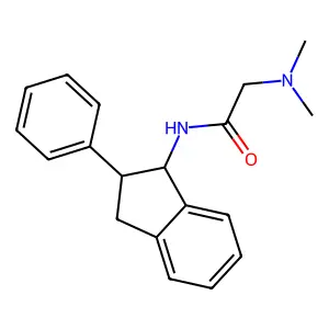 1-Indanamine, N-(2-dimethylaminoacetyl)-2-phenyl- structure