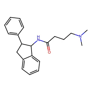 1-Indanamine, N-(2-dimethylaminobutyryl)-2-phenyl- structure