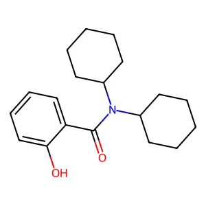 Salicylamide, N,N-dicyclohexyl- structure
