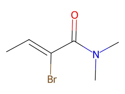 N,N-Dimethyl-2-bromo-2-butenamide structure
