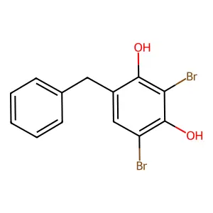 Resorcinol, 4-benzyl-2,6-dibromo- structure