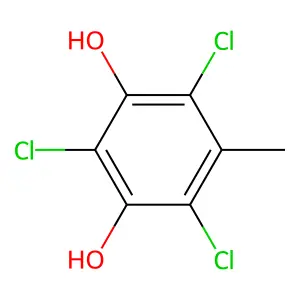Resorcinol, 5-methyl-2,4,6-trichloro- structure