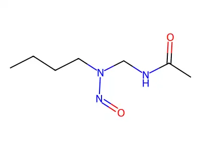 Acetamide, N-((butylnitrosoamino)methyl)- structure