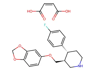 Paroxetine maleate structure