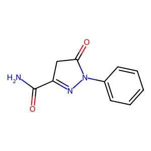 1H-Pyrazole-3-carboxamide, 4,5-dihydro-5-oxo-1-phenyl- structure