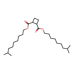 Cyclobutane-1,2-dicarboxylic acid, diisodecyl ester structure
