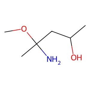 4-Amino-4-methoxypentan-2-ol structure