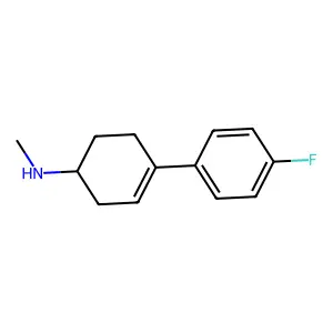 3-Cyclohexen-1-ylamine, 4-(p-fluorophenyl)-N-methyl- structure
