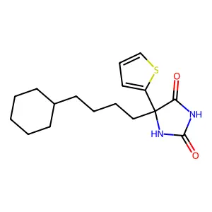 4-(4-Cyclohexylbutyl)-4-(thiophen-2-yl)-4H-imidazole-2,5-diol structure