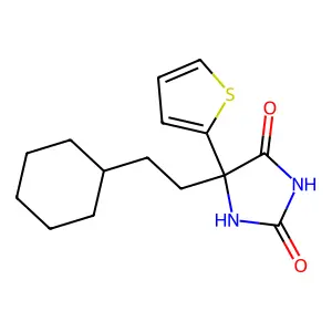 4-(2-Cyclohexylethyl)-4-(thiophen-2-yl)-4H-imidazole-2,5-diol structure