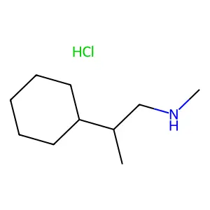 Cyclexedrine hydrochloride structure