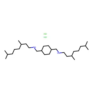 1,4-Cyclohexanebis(methylamine), N,N'-bis(3,7-dimethyloctyl)-, dihydrochloride structure