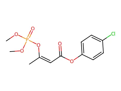 (4-Chlorophenyl) 3-dimethoxyphosphoryloxybut-2-enoate structure