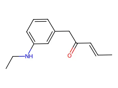 N-Ethyl-N-(3-methylphenyl)-2-butenamide structure