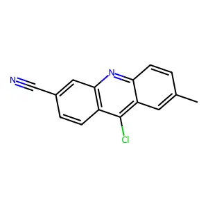3-Acridinecarbonitrile, 9-chloro-7-methyl- structure