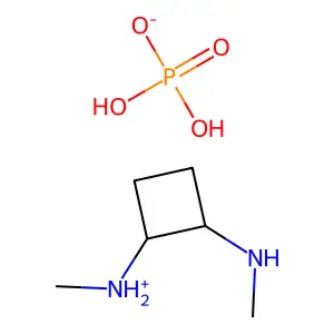 Cyclobutane-1,2-bis(methylamine), phosphate structure