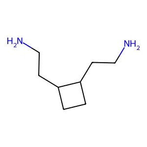 2,2'-(Cyclobutane-1,2-diyl)di(ethan-1-amine) structure