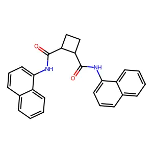 Cyclobutane-1,2-dicarboxamide, N,N'-dinaphthyl- structure