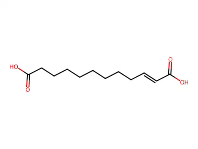 1-Decene-1,10-dicarboxylic acid structure